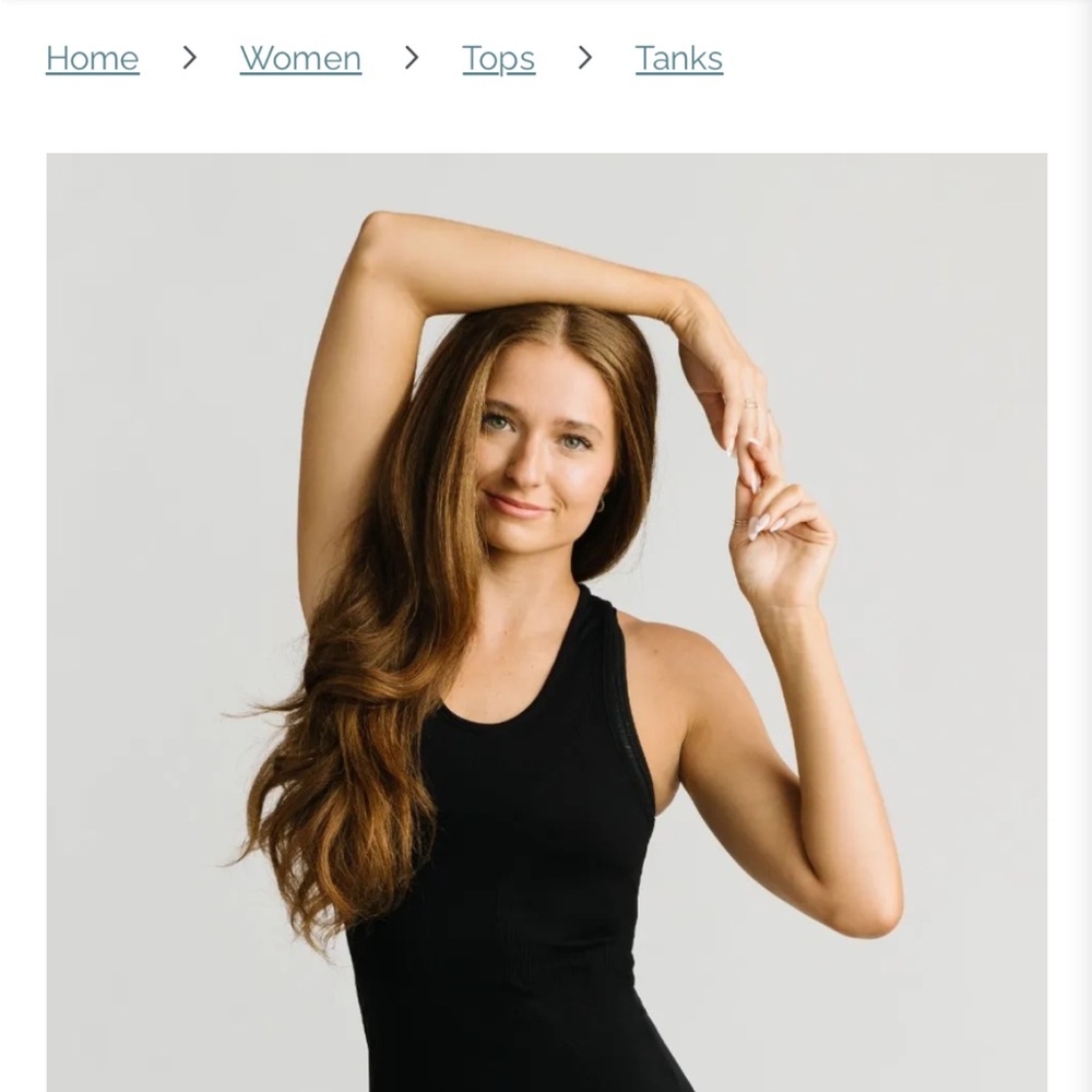 ZYIA Active Black Cooper Charged Tank Top